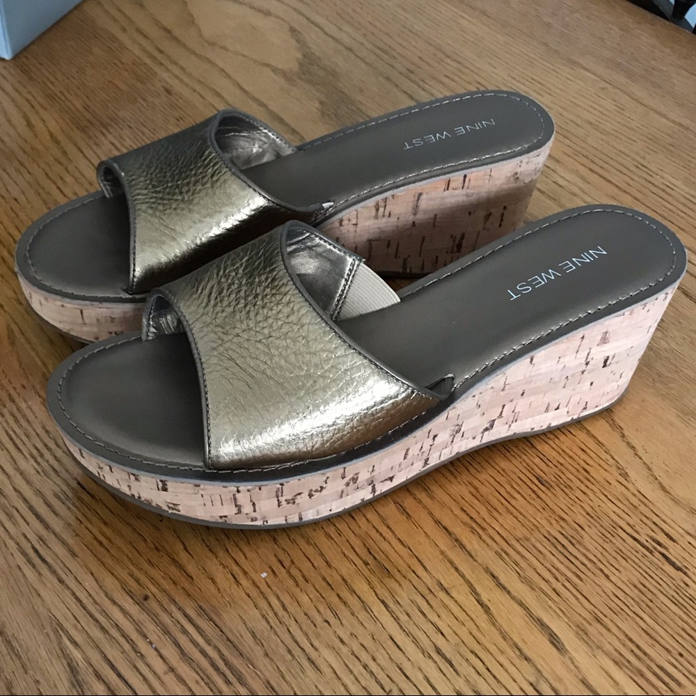 9West Cork Wedge Sandal
